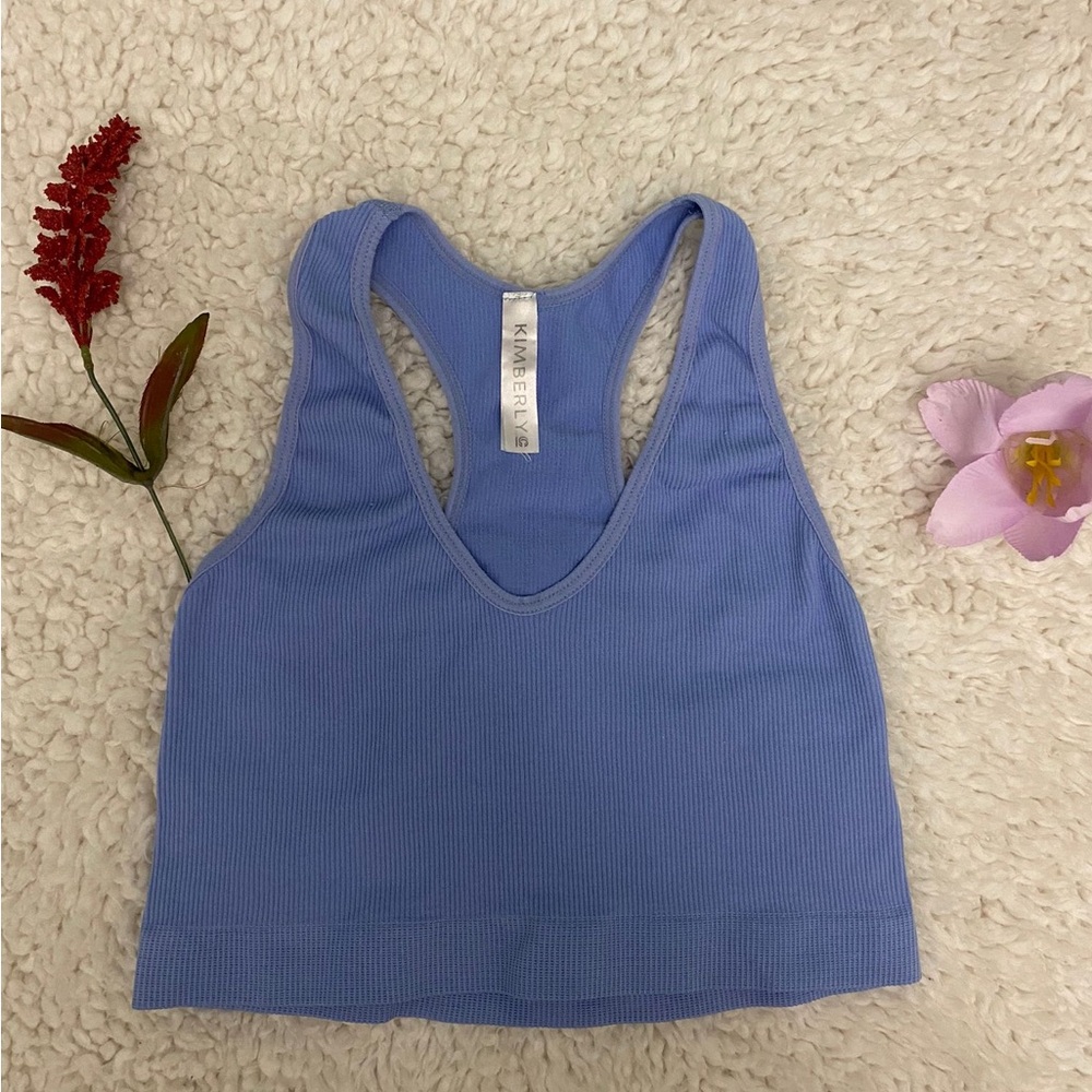 Kimberly Blue Crop Top